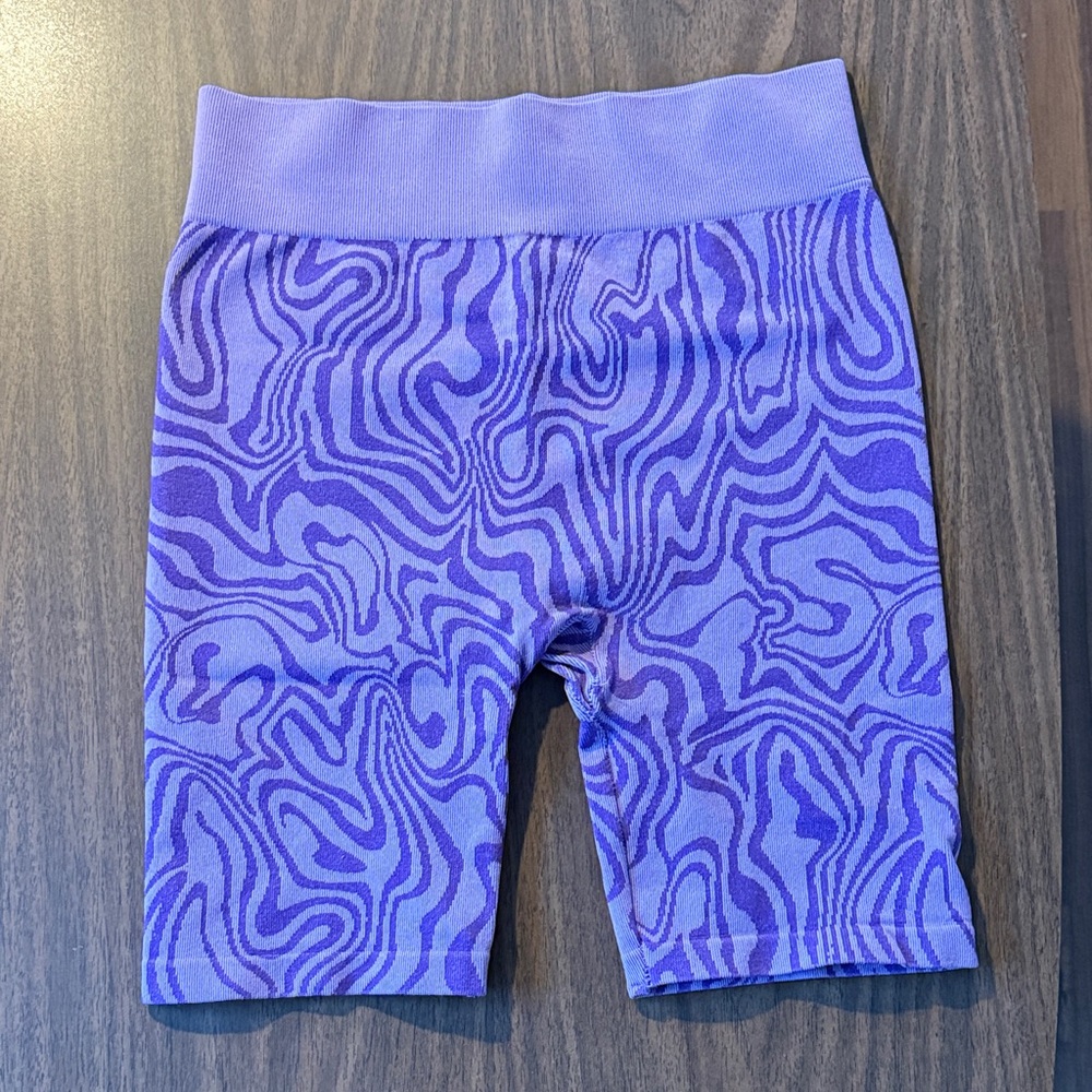 No Boundaries Lavender Swirl Shorts